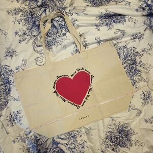 LIMITED EDITION Sézane x L'Appartment 4F New York Mon Amour Cotton Tote Bag